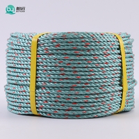 Corde en PP torsadée à 3 brins pour amarrage marin, ligne d'amarrage haute résistance en polypropylène pour bateaux, 6mm-60mm, 200m/rouleau - Vente chaude