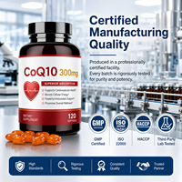 Capsule di CoQ10 in Softgel, 120 Pezzi, Integratore Antiossidante Naturale per Uso Quotidiano, Disponibile OEM