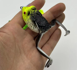 เหยื่อปลอมรูปกบสายฟ้าแบบมีขา น้ำหนัก 15 กรัม สีดำ ทำจากพลาสติก พร้อมตัวเบ็ด สำหรับตกปลา - Product Image 6