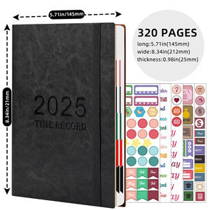 สายหนังวาง<span class=keywords><strong>แผน</strong></span>รายวันพิมพ์ลายสมุดโน๊ตปฏิทินธุรกิจภาษาอังกฤษ2025 A5 - Product Image 4