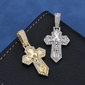Custom Spiked Nail VVS Moissanite <b>Crown</b> Of Thorns Pendants 925 <b>Silver</b> Edgy Iced Bling Medallion GRA Pass Tester B2B Maker - Product Image 3