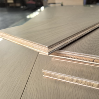 Parquet en bois d'ingénierie de luxe en chêne européen massif, lisse, qualité CD, pour intérieur