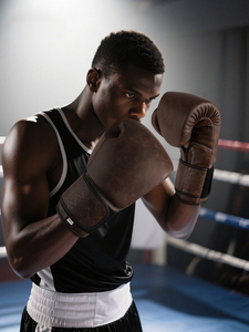 <span class=keywords><strong>Guantes</strong></span> de Boxeo Profesionales Vintage de <span class=keywords><strong>12</strong></span> <span class=keywords><strong>oz</strong></span>, Cuero Superfino para Adultos (Hombres/Mujeres), MMA, Sanda, Saco de Boxeo, Prácticos - Product Image 5