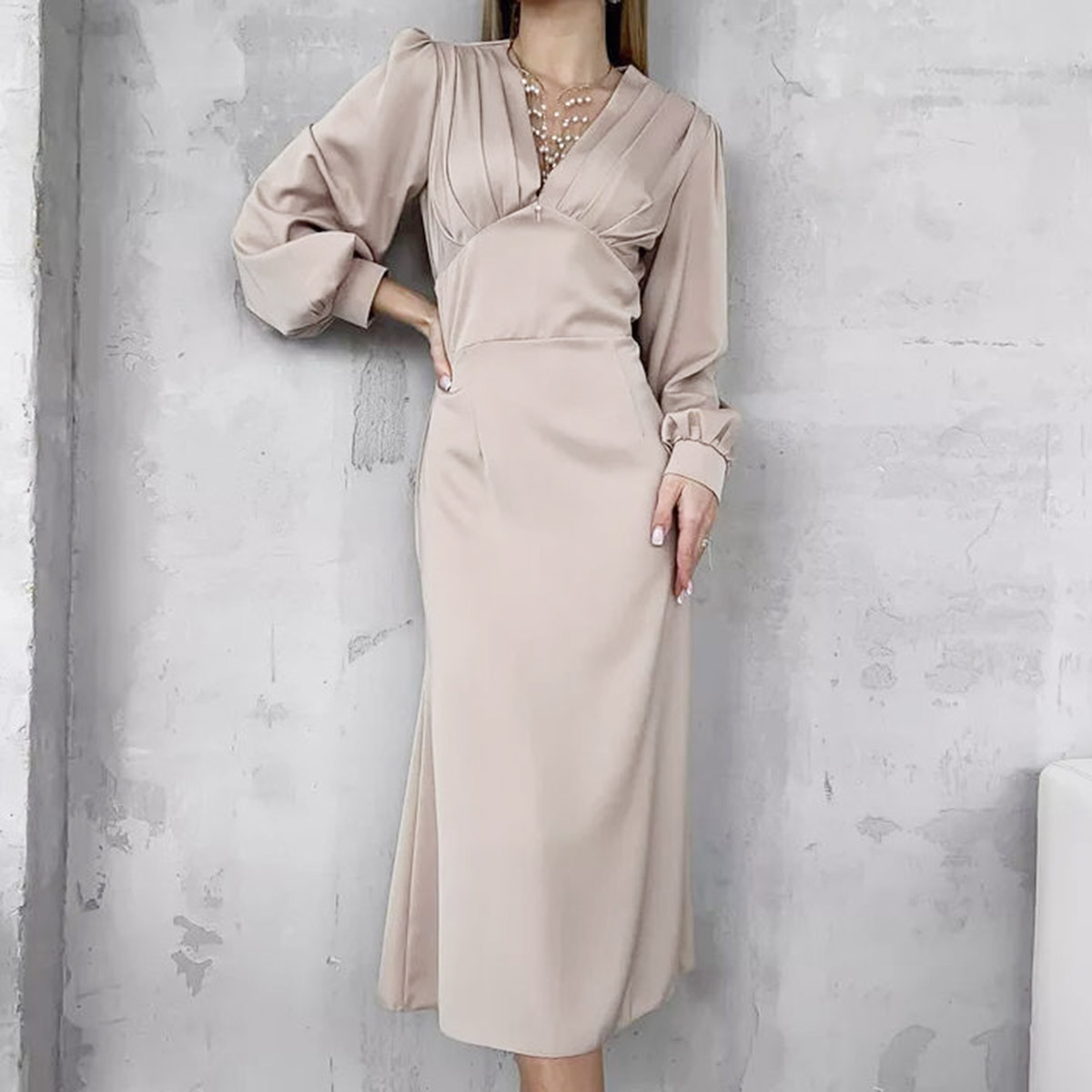 Beige Green Long Dress - Olive Tone Maxi Style 2025 Beige Green Long Dress - Olive Tone Maxi Style 2025