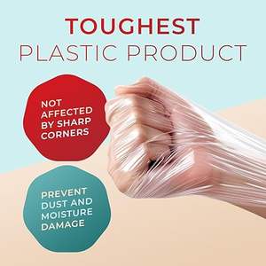 Heavy Duty Shrink <b>Wrap</b> Roll, <b>Clear</b> Stretch <b>Wrap</b> for Packing & Moving, Ideal for Furniture and Pallets - Product Image 5