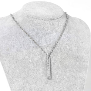 Kalung Botol Parfum Perhiasan Baja Anti Karat Fashion Grosir, Kalung Liontin Silinder Botol <span class=keywords><strong>Urn</strong></span> Sederhana - Product Image 2