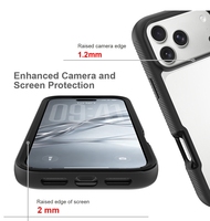 Coque antichoc transparente en acrylique rigide et TPU souple pour iPhone 18 Pro Max, protection intégrale du dos