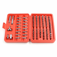 Ensemble de 100 embouts de sécurité pour boîte à outils, embouts de tournevis en U, embouts de tournevis multi-tailles, embouts de tournevis pentagonaux