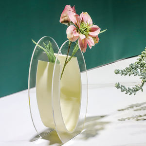 Personalizado Atacado Preço De Fábrica Acrílico Cristal Vaso Flor Decorativa Mesa Home Decor - Product Image 4