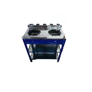 <span class=keywords><strong>Precio</strong></span> bajo de alta calidad 2 encendido electrónico derecho 130mm izquierda 145mm hierro fundido Acero inoxidable quemador soporte 2 quemador estufa de Gas - Product Image 4