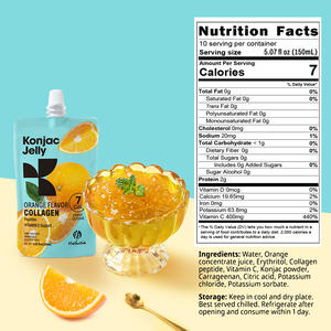 Spuntini sani Keto Vegan frutta dolce gelatina spremere il sacchetto bere la gelatina Konjac con peptidi di collagene - Product Image 4