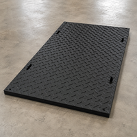 Tapis d'accès robustes en PEHD pour chantier, panneaux de protection de sol portables pour camions, chariots élévateurs, grues et stockage extérieur