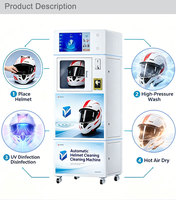 Mesin Pembersih Helm Sepeda Motor, Mesin Cuci Helm, Mesin Sanitasi, Mesin Disinfeksi, Mesin Pengering Helm Otomatis