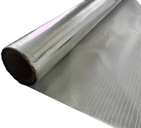 Membrane isolante réfléchissante multicouche en aluminium/MPET laminé avec maille en fibre de verre/polyester, barrière contre la vapeur