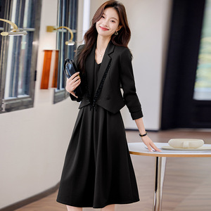 Women's Two Piece Suit Set Solid Color Polyester Anti-Wrinkle Casual Wear Spring Autumn Elegant Style - Product Image 2