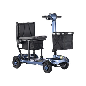 Nuevo Scooter/Ciclomotor Eléctrico Plegable de Cuatro Ruedas Totalmente Automático, Batería de Litio de 24V, Motor de 270W, Alcance de 20 km, 0-10 km/h, 120 kg - Product Image 4