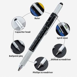 Bolígrafo Multiherramienta 6 en 1, Destornillador, Lápiz Óptico Impreso, Bolígrafos con Punta de Bola para Escribir, Gran Venta - Product Image 5