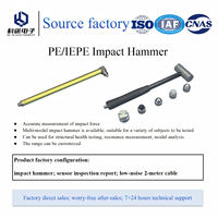 IEPE Sensor palu dampak piezoelektrik, pemancar transduser ICP 0-2kN 0.5% tes dampak pengukuran kekuatan Akurasi