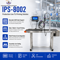 Machine de codage TIJ IPS-8002, imprimante à jet d'encre thermique en ligne, imprimantes à jet d'encre multi-têtes, 208 m/min pour le codage sur ligne d'assemblage