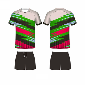 Factory Wholesale High Quality Breathable Quick Dry Short Soccer Uniform 100% Polyester Custom Heat-Transfer Printing <b>Adults</b> - Product Image 4