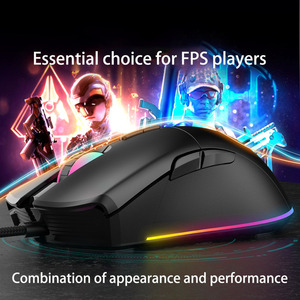 Ratón para juegos personalizado OEM GK168 Gamer Sensor óptico 7200DPI Ratón ligero para PC portátil - Product Image 3