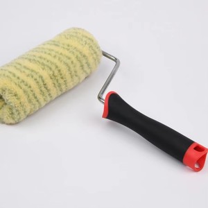 <span class=keywords><strong>Rouleau</strong></span> à peinture <span class=keywords><strong>en</strong></span> acrylique vert herbe avec cadre <span class=keywords><strong>en</strong></span> zinc rayé et poignée <span class=keywords><strong>en</strong></span> caoutchouc et plastique - Product Image 1