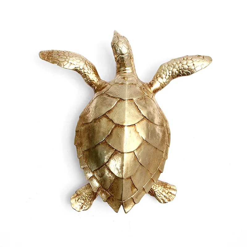 Hawaiian Sea Turtle Resin Crafts Ornaments Garden Statue Wall Art Swimming Sea Turtle Sculpture