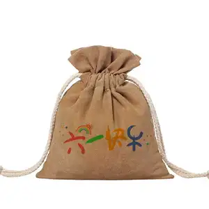 新しいデザインの販促用の小さな高級ダストスエードジュエリー巾着ポーチパッキングバッグとロゴ付きボックス