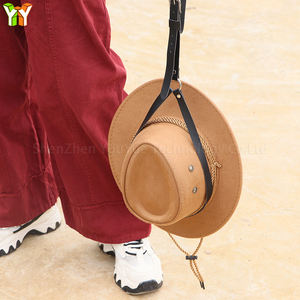 Perchero de cuero para sombreros de vaquero listo, colgador de sombreros de cuero Hoder, accesorios para camiones, gancho para sombreros de asiento de coche para viajes - Product Image 1