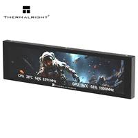 Pantalla LCD a Todo Color Thermalright Trofeo Vision 9.16 Negra, Pantalla Magnética LCD con Resolución de 1920x480 para Caja de PC para Juegos