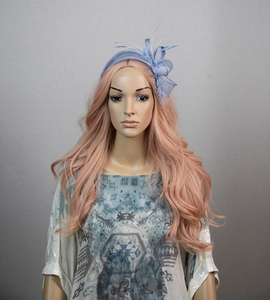 Tocado Azul <span class=keywords><strong>para</strong></span> <span class=keywords><strong>Invitadas</strong></span> <span class=keywords><strong>de</strong></span> <span class=keywords><strong>Boda</strong></span>, Diadema Azul Claro, Nuevo Color <span class=keywords><strong>para</strong></span> el Estilo <span class=keywords><strong>de</strong></span> Tocado Popular. - Product Image 2