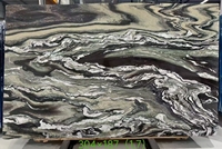 Marbre Onyx Ondulato Multicolore Motif Montagne Pourpre Royal Écologique Durable pour Cuisine et Salle à Manger
