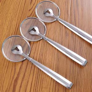 Dụng cụ nhà bếp thép không gỉ colander dầu Scoop chiên thực phẩm đậu phụ bột Màn hình Lọc Clip Chất lượng cao - Product Image 3
