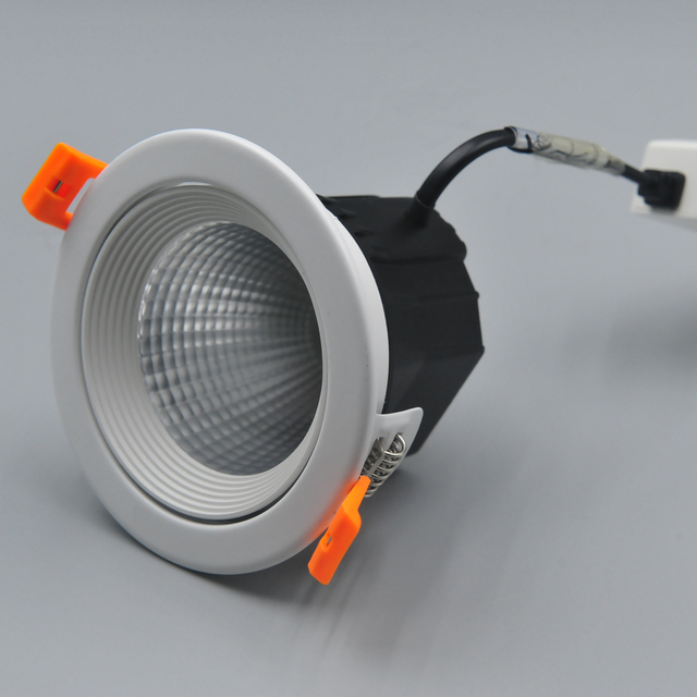 9W Dimmable COB LED Ceiling Mounted Spotlights Anti-Glare Modern Design Aluminum Body Downlights for Home Use & Exhibition Halls