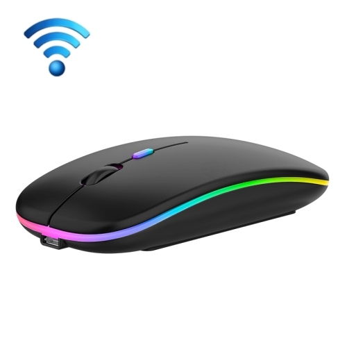 Lower Price 2.4G Wireless Connection 3 Keys RGB Backlit Silent Wireless Dual Mode Mouse