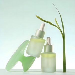 Pot en verre ambré de 100 <span class=keywords><strong>ml</strong></span> avec couvercle en bambou et bouteille en verre sérigraphiée pour lotion et lait corporel - Product Image 3