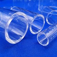 Tube en verre de quartz transparent, tube en silice fondue, tuyau transparent haute température, cylindrique, sur mesure pour manchon de four, soudage, découpe