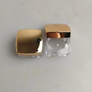 Tarro de plástico dorado cuadrado de 3G 5G 10g con polvo - Product Image 2