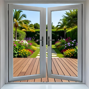 Fenêtres à battants en PVC/UPVC à économie d'énergie et à réduction du bruit pour la maison et le bureau Fenêtre à <span class=keywords><strong>double</strong></span> battant - Product Image 1