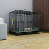 Cage à lapins pliable en métal, 4 portes, espacement des barres de 1 cm, montage facile, convient aux cochons d'Inde et aux chinchillas, 4 couleurs, 3 tailles