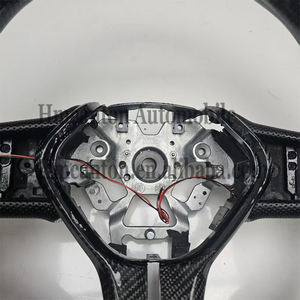 Volant de direction en cuir perforé en fibre de carbone avec LED, de qualité supérieure, pour Infiniti Q50 - Product Image 2