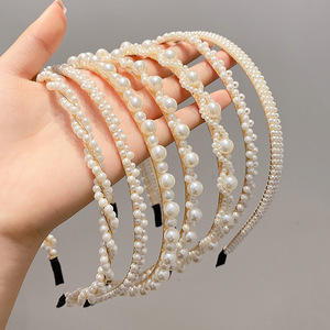 Serre-têtes de mariage pour femmes, bandeaux de mariée, bandeaux pour filles, serre-têtes en perles pour femmes - Product Image 1