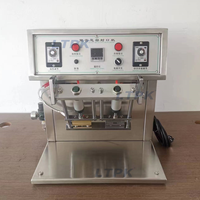 Semi Automatique Cosmétique Crème Pour Les Mains Dentifrice Nettoyant Pour Le Visage En Plastique Souple Tube Queue Tuyau D'étanchéité Machine En Plastique Tube Scellant