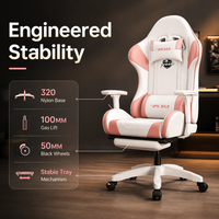 Chaise de gaming AOR avec tissu PVC 0.5, roulettes lisses, aspect minimaliste, idéale pour la maison, le bureau, le studio de jeu, l'usine, vente en gros