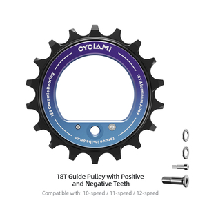 CYCLAMI 18T Puleggia Guida Cava in Lega di Alluminio 12 Velocità con Cuscinetto Ceramico Anodizzato per Deragliatore Bici 28g - Product Image 6