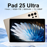 Tablette PC Pad 25 Ultra 11 pouces Octa Core 1,2 GHz IPS Capacitive Android 14.0 USB Type-C MTK 5G Professionnelle pour Entreprise 16 Go
