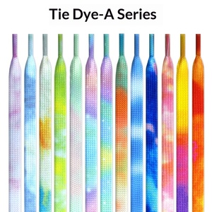 Cordones Planos de Moda para Zapatillas, Tie-Dye Degradado Cielo Estrellado, 0.8MM, para <span class=keywords><strong>Hombre</strong></span> y Mujer, AF1 AJ1, Lona - Product Image 2