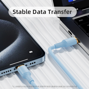 Cable de Carga Rápida de Silicona Líquida con Diseño de Columna Romana y Núcleo de Cobre Puro (Tipo-C a Tipo-C) para Teléfonos Móviles - Product Image 5