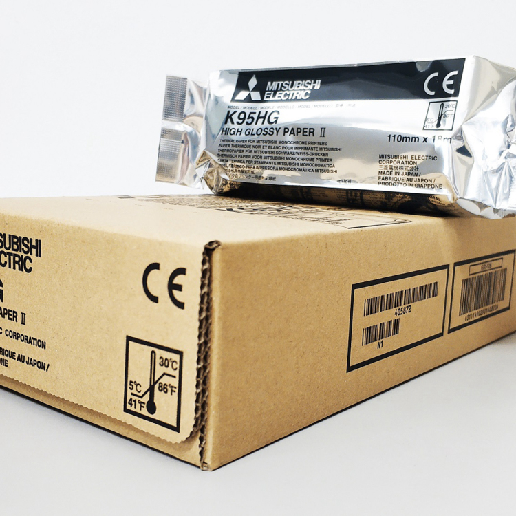 Impresora de papel a color Mitsubishi K95Hg de alta luminosidad térmica para impresora de video de ultrasonido