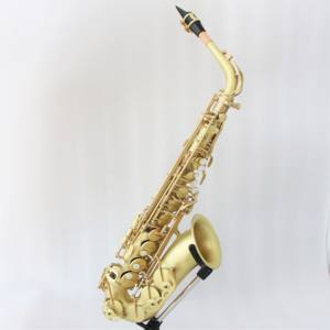 Saxophone alto en la bémol en laiton, embouchure réglable pour une stabilité sonore optimale, pour instrument à vent, étui pour adulte - Product Image 2